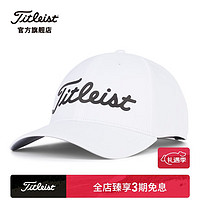 Titleist泰特利斯高尔夫球帽男功能性球标帽Marker可调节球帽舒适透气帽子 10白黑