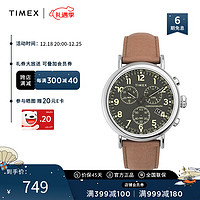TIMEX 天美时 男表Standard系列 夜光时尚复古手表 石英欧美表 圣诞礼物送男友 TW2V27500