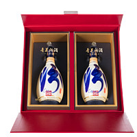 汾酒 青花30复兴版清香型白酒 礼盒装 53度 500mL 2瓶 双瓶装 红色礼盒