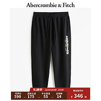 Abercrombie & Fitch 男装 秋冬复古logo美式街头休闲百搭通勤运动裤卫裤 355446-1 黑色 XXL (185/104A)