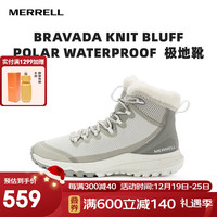 迈乐（Merrell）经典雪地靴女BRAVADA高帮加绒保暖防水耐寒防滑耐磨冬靴J002506 J002506 白 36