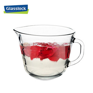 Glasslock韩国耐热钢化玻璃牛奶早餐杯带刻度果汁杯可微波炉加热 500ml带刻度