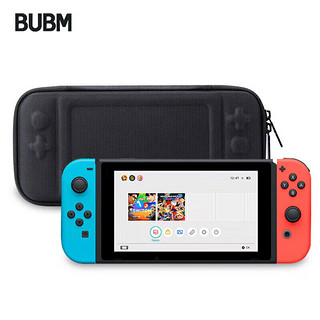 BUBM 必优美 任天堂switch包ns配件包硬壳收纳盒游戏机收纳包套switch保护包超薄 switch-ES黑色