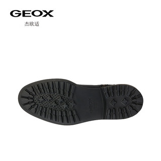 GEOX杰欧适男鞋纯色酷帅舒适时尚马丁靴U36DRA 黑色C9999 41