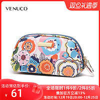 VENUCO 女士涤纶拉链水饺形化妆包手拿包 bc061g01-M