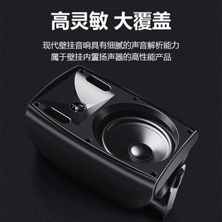HYUNDAIPH60专业会议室音响套装 60W壁挂式音箱喇叭蓝牙功放无线话筒组合教学培训系统设备 一拖二2话筒