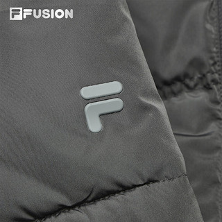 FILA FUSION斐乐潮牌款羽绒服时尚宽松连帽上衣 黑-BK 185/104A/XXL