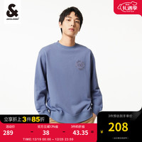 杰克琼斯 杰克·琼斯（JACK&JONES）2024春季潮多巴胺舒适刺绣纯棉宽松长袖圆领卫衣男224133040 E39 狂风 175/96A/M