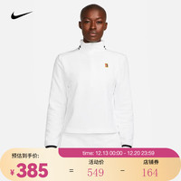 耐克（NIKE）女子速干法式毛圈网球上衣 COURT DRI-FIT HERITAGE FB4152-100 L