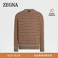 杰尼亚（Zegna）深红色 Oasi Cashmere 圆领毛衣UCK58A6-110-220-50