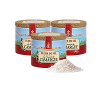 Le saunier de Camargue 嘉麻海 法国Camargue盐之花海盐原味调味盐西餐烘焙牛排125g*3
