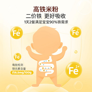 EARTH'S BEST 婴幼儿辅食米粉175g*2盒有机高铁无添加宝宝米糊大米+玉米