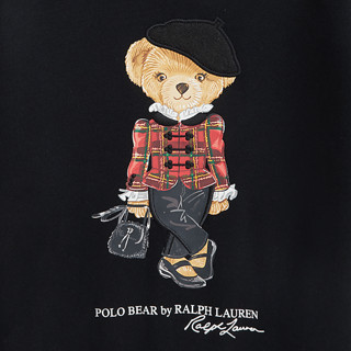 Polo Ralph Lauren 拉夫劳伦 女童 Polo小熊起绒布运动衫RL40893 001-黑色 XL