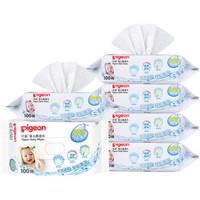 Pigeon 贝亲 湿巾 婴儿湿纸巾  100片*6包