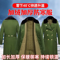 EAEOVNI 军棉大衣男女款冬季加厚东北老式军绿棉大衣棉袄冷库防寒棉服 军色大衣棉里 均码