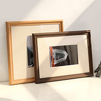 LINYI PHOTO FRAME 林益相框 实木画框挂墙A3相框定制任意大尺寸拼图A4装裱框20寸木质照片框架