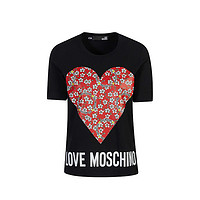 MOSCHINO 黑色女士T恤 W4F152L-3876-C74