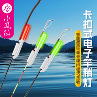 小凤仙夜钓电子竿稍灯咬钩变色筏竿器矶钓闷竿夜光双卡扣海竿灯爆闪 爆闪变色款