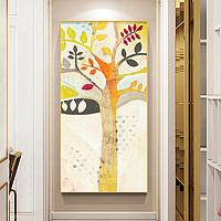 waLLwa 墙蛙 正版北欧玄关画客厅走廊竖版抽象挂画现代简约装饰画生命之树