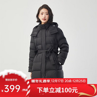 YANXUAN 网易严选 小个子友好时尚保暖显瘦羽绒服 墨黑色 XL(175/92A)