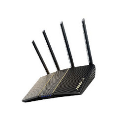 ASUS 華碩 RT-AX57 無線路由器 雙頻高速wifi6 家用千兆端口宿舍寢室 黑金色 3000M 桌搭好物