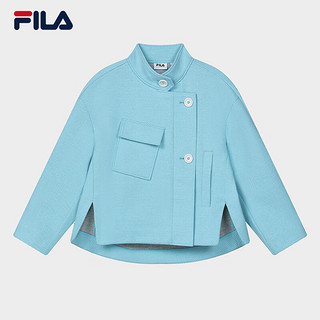 FILA 斐乐 Emerald斐乐女士女装外套2024春季休闲时尚宽松立领上衣 翎羽兰-LB 160/80A/S