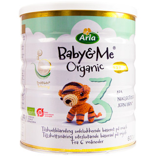 Arla 丹麦阿拉 有机婴儿配方奶粉 婴幼儿奶粉 1罐 3段 白金罐 效期24.12