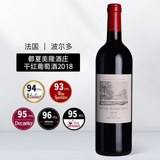 杜哈米隆酒庄 干红葡萄酒 正牌 2018年 单支 750mL