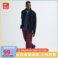 UNIQLO 优衣库 男女装法兰绒松紧九分裤长裤 460277