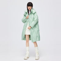 BOSIDENG 波司登 中长款可拆卸帽绗缝羽绒服