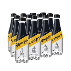 Schweppes 怡泉 苏打水0糖原味罐装气泡水整箱装400ml*12罐苏打气泡水0糖0卡