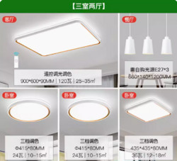 NVC Lighting 雷士照明 低价！米家智能吸顶灯三室两厅 5灯 柠梦