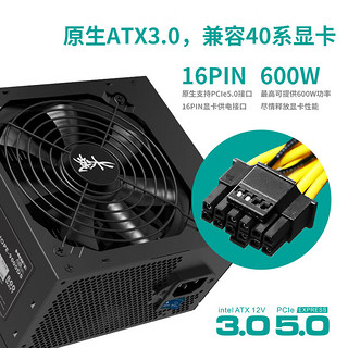 Great Wall 长城 额定800W HOPE-9000DS电脑电源（ATX3.0标准/原生PCIe5.0接口/长线材/温控风扇/宽幅）