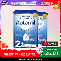 Aptamil 爱他美 英国爱他美婴儿配方奶粉2段6-12月宝宝乳粉 800g