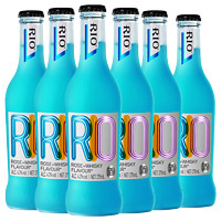 锐澳（RIO）洋酒 预调鸡尾酒 果酒 经典玻璃瓶 275ml*6瓶 蓝玫瑰味