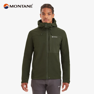 MONTANE 盟泰恩 TENACITY XT 软壳外套男连帽防风山地户外通勤运动服 BLACK 黑色