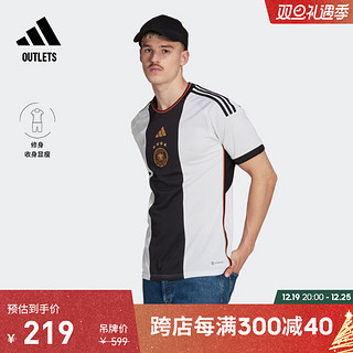 adidas 阿迪达斯 官方outlets阿迪达斯男世界杯德国球迷版主场足球短袖球衣