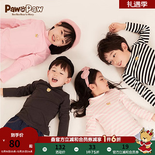 Paw in Paw PawinPaw小熊童装冬男女童长袖高领打底衫T恤 Khaki卡其色/49 090