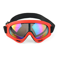 妙普乐 滑雪战术风镜对抗撞击眼镜防爆镜男女摩托车骑行运动护目镜防风镜 红框