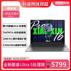 Lenovo 联想 小新Pro AI超能本 16英寸轻薄大屏办公高刷笔记本电脑