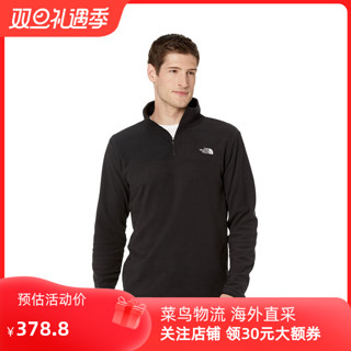 北面 TheNorthFace北面美版秋冬保暖男抓绒衣TKA GLACIER Quarter Zip