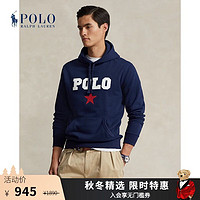 RALPH LAUREN Polo Ralph Lauren 拉夫劳伦男装 徽标起绒布连帽衫RL16968 410-海军蓝