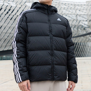 阿迪达斯 （adidas）男装 保暖舒适休闲服羽绒外套保暖舒适运动服 【三条纹】含绒量80% XL/185/104A