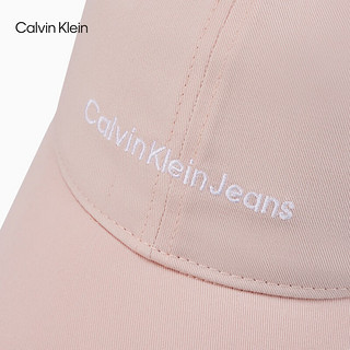 Calvin Klein Jeans24春季女士简约刺绣纯棉休闲运动棒球帽圣诞DX0236 426-贝壳粉 OS