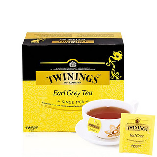 TWININGS 川宁 豪门伯爵红茶 进口茶叶 办公室下午茶 独立茶包袋泡茶 50袋*2g