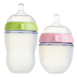 comotomo 可么多么 正品可么多么婴幼儿宝宝硅胶仿母乳奶瓶宽口径防胀气防摔
