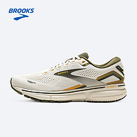 BROOKS 布鲁克斯 秋季男款减震跑步鞋透气运动鞋跑鞋 Ghost 15幽灵by 灰色/绿色/黄花菜 42.5