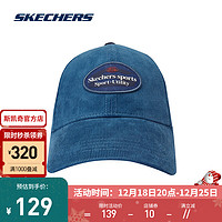 斯凯奇（Skechers）男女灯芯绒硬顶 棒球帽L423U006 深暗蓝色/02A1 均码