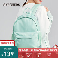 斯凯奇(Skechers)男女同款双肩背包潮流书包休闲旅行背包L323U160 清风绿/02QQ 均码