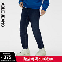 ABLE JEANS【立体锥形裤蓝色厚款】冬男装百搭锥形加厚牛仔裤男 深海蓝/厚款:3467012546AP 24